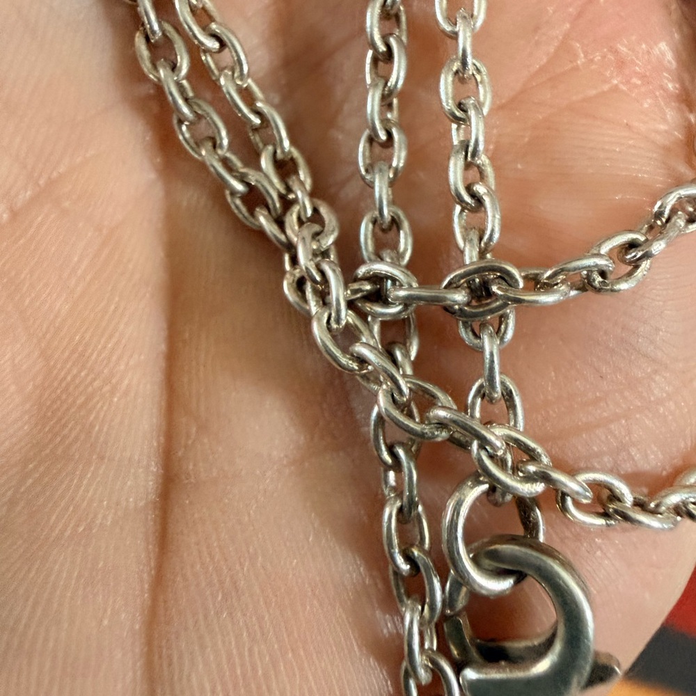 925, Sterling Nicky Butler Silver Chain Open Link Necklace 24” - Picture 5 of 5